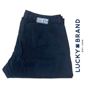 Lucky Brand Black Crop Concert Pants - 32x24 -‎ 0452